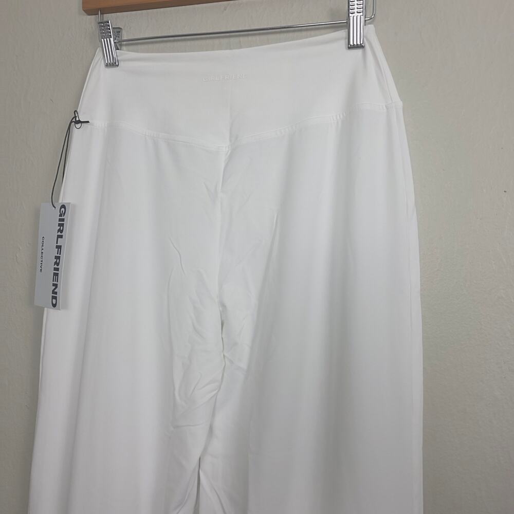 NWT Girlfriend Collective High Rise Wide Leg Pant White Small - Picture 10 of 12